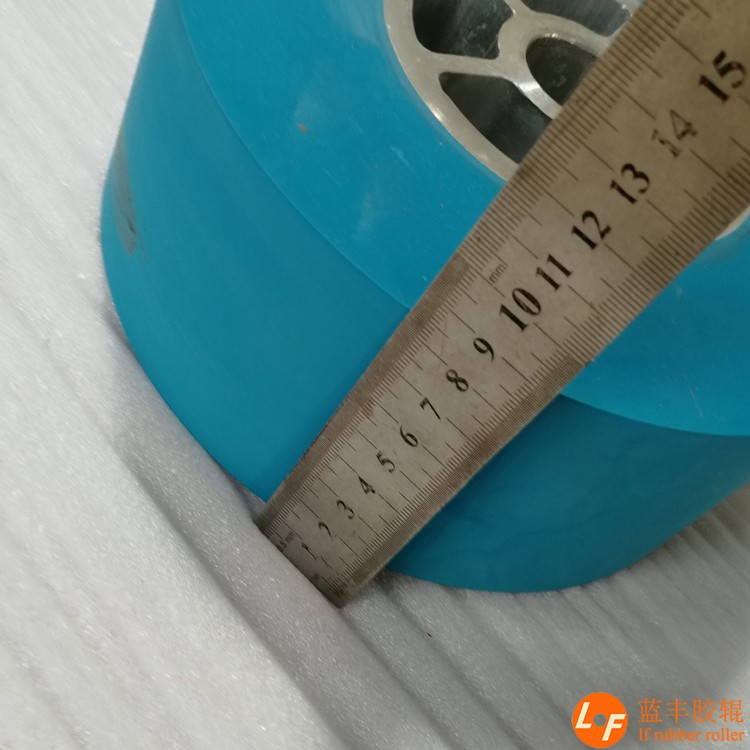 超大蓝色烫金胶轮 高
